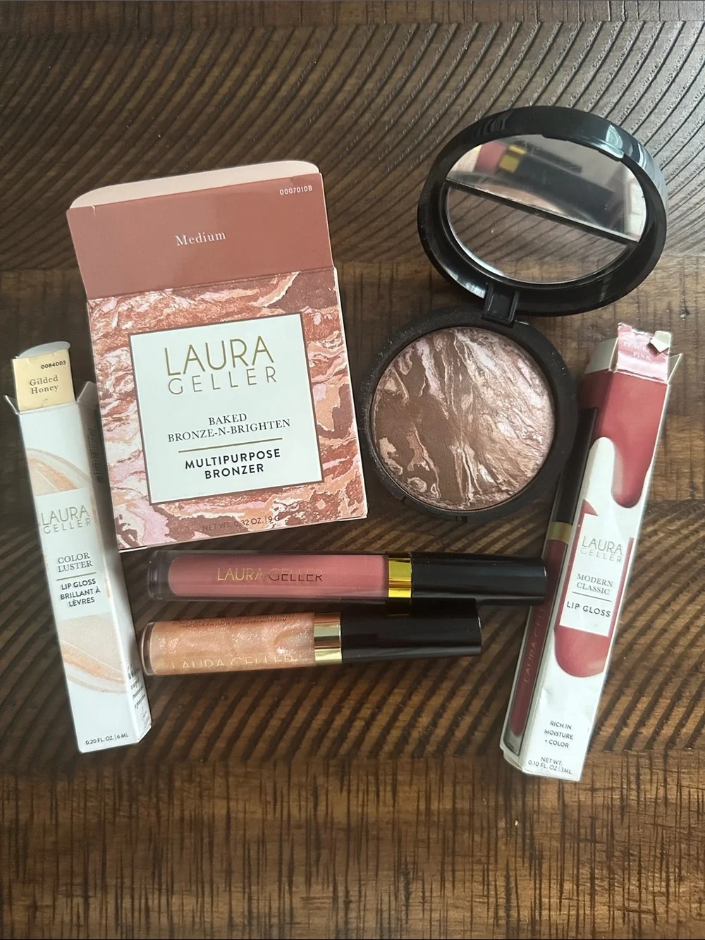 Laura Geller Baked Bronze-N-Brighten Multipurpose Bronzer & Lip Gloss Duo